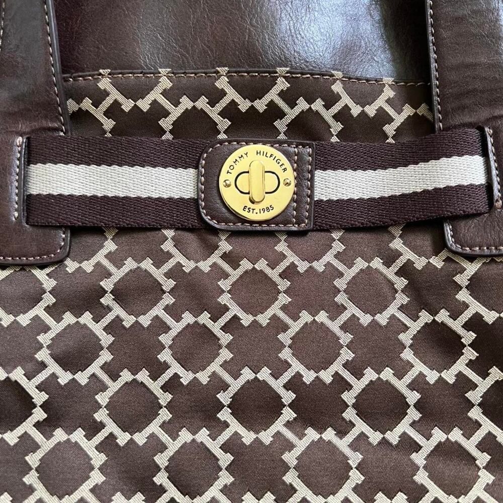 Vintage Tommy Hilfiger Brown Everyday Tote Bag - Picture 2 of 8